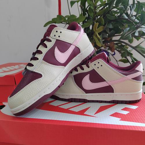 Cheap Nike Dunk Low Valentine's Day Wine Shoes For Men And Women-118